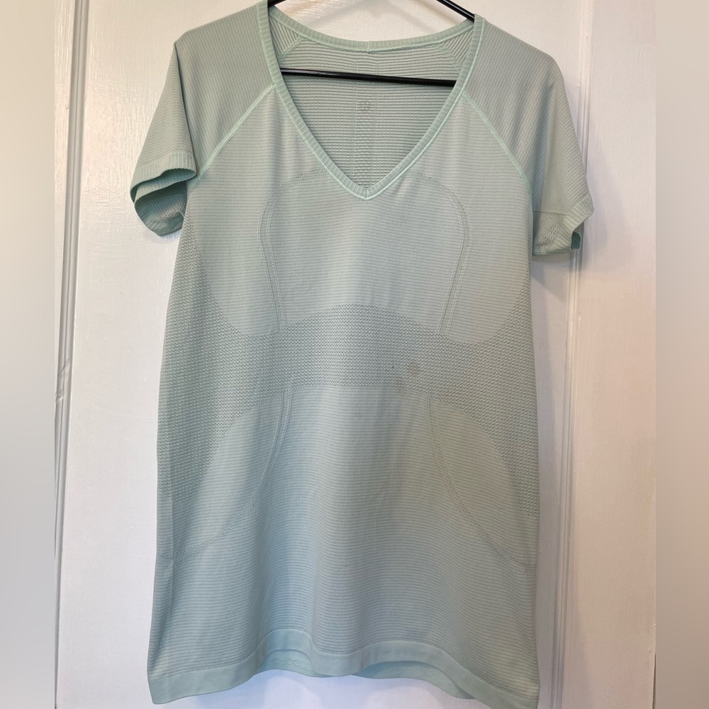 Lululemon Swiftly Tech V Neck Short Sleeve Tee Shirt Aquamarine